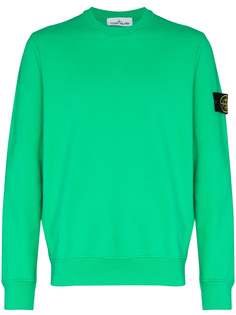 Stone Island толстовка с нашивкой-логотипом
