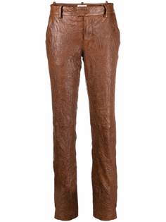 Zadig&Voltaire кожаные брюки Prune кроя слим