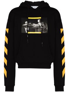 Off-White худи с полосками Carav Diag