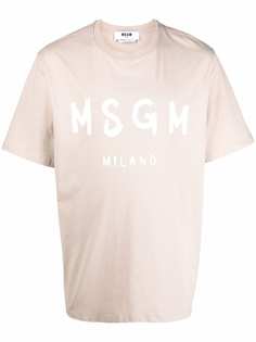 MSGM футболка с логотипом