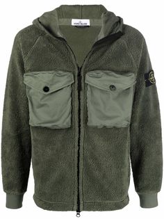 Stone Island флисовая куртка с нашивкой Compass