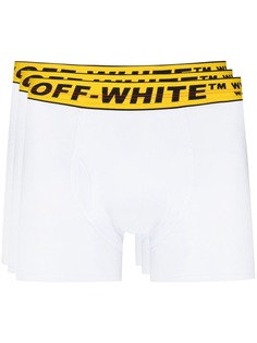 Off-White комплект из трех боксеров Industrial