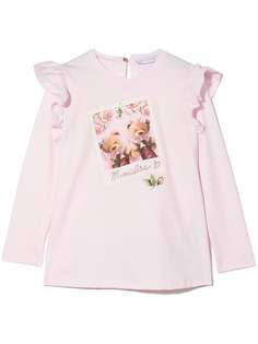 Monnalisa футболка с принтом