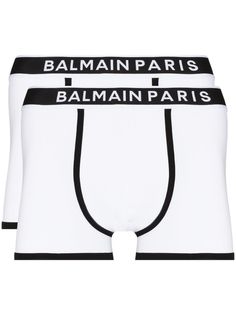 Balmain комплект из двух боксеров с логотипом