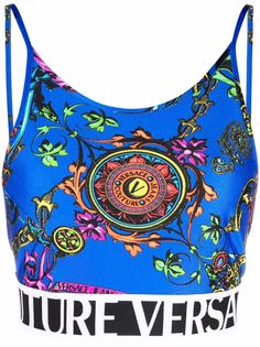 Versace Jeans Couture топ с графичным принтом