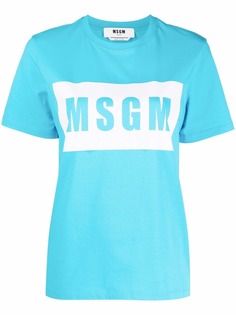 MSGM футболка с логотипом