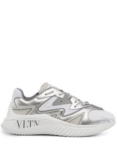 Valentino Garavani кроссовки с эффектом металлик