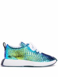 Giuseppe Zanotti кеды Ferox с тиснением под крокодила