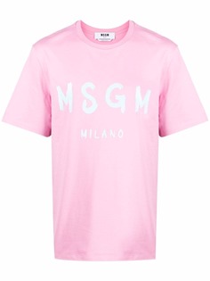 MSGM футболка с логотипом