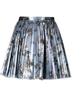 RED Valentino плиссированная юбка с цветочным принтом