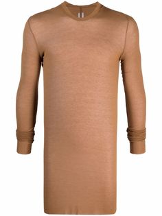 Rick Owens полупрозрачное худи в рубчик