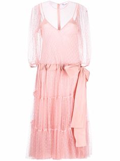 RED Valentino ярусное платье