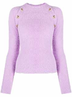 Versace Jeans Couture джемпер из искусственного меха с пуговицами