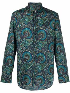ETRO рубашка с принтом пейсли
