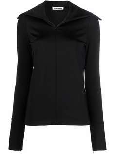 Jil Sander топ на молнии с длинными рукавами