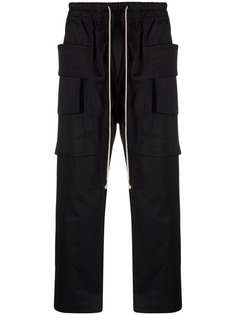 Rick Owens DRKSHDW брюки с карманами и низким шаговым швом