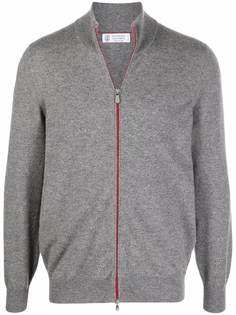 Brunello Cucinelli кашемировый кардиган на молнии