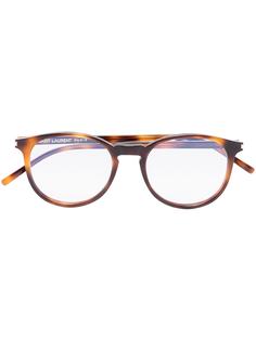 Saint Laurent Eyewear очки в круглой оправе черепаховой расцветки