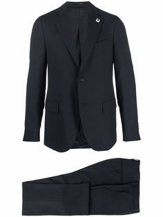 Lardini строгий костюм с однобортным пиджаком