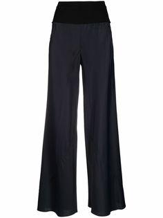 Jil Sander широкие брюки с завышенной талией