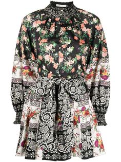 Alice+Olivia платье Janis с рукавами реглан
