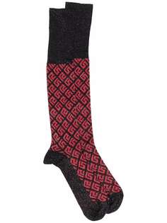 Versace носки вязки интарсия с узором