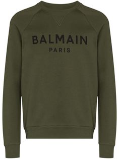 Balmain толстовка с круглым вырезом и логотипом