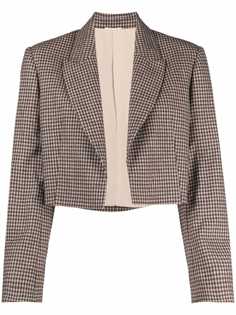 Brunello Cucinelli укороченный пиджак в клетку