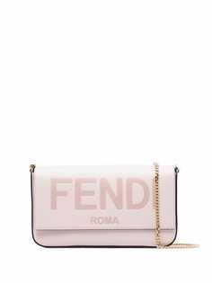 Fendi клатч с тисненым логотипом