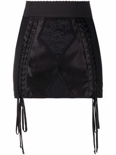 Dolce & Gabbana юбка со вставками и шнуровкой
