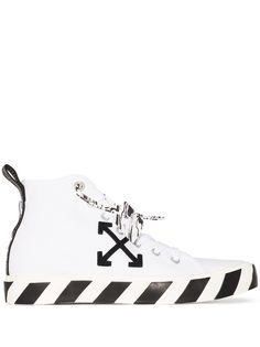 Off-White высокие кеды на вулканизированной подошве