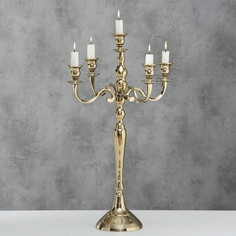Канделябр на 5 свечей золотой 63 см Boltze
