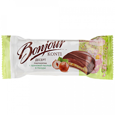 Тарталетки Bonjour Konti с ореховой пастой в глазури, 200 г Конти
