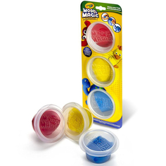 Волшебный пластилин Crayola застывающий, 3 цвета в баночках