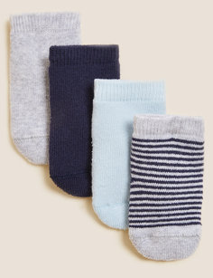 Носки для новорожденного в ассортименте (4 пары)