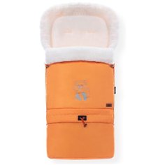 Конверт-мешок Nuovita Alaska Bianco меховой трансформер 83 см оранжевый