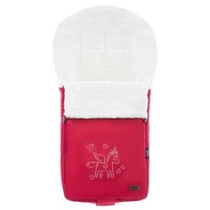 Конверт-мешок Nuovita Islanda Bianco меховой 90 см красный