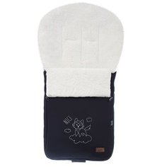 Конверт-мешок Nuovita Islanda Bianco меховой 90 см черный