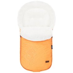 Конверт-мешок Nuovita Polare Bianco меховой 90 см оранжевый