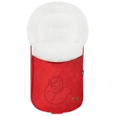 Конверт-мешок Nuovita Polare Bianco меховой 90 см красный