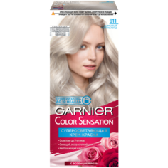 GARNIER Color Sensation Платиновые блонды стойкая крем-краска, 911 дымчатый ультраблонд