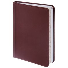 Ежедневник недатированный A6+, 136л, VELVET бордовый 3-495/02 Альт