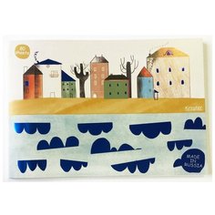 Альбом для рисования Kroyter 80л А4,склейка,100гр,тисн.фольгой Город 08382 2 штуки Кройтер