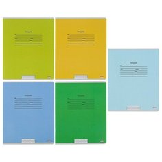 Тетрадь школьная А5,12л,косая линия учусь на ОТЛИЧНО-2 12-9483 5видов 13 штук Проф Пресс