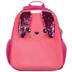 Ранец №1School Basic Bunny ярко-розовый, 2 отд., эргоном. спинка