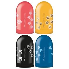 Точилка Faber-Castell Jelly, 1 отверстие, контейнер, ассорти