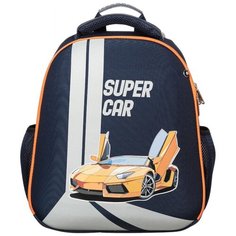 Ранец №1School Basic Super car 2 отд., эргоном. спинка