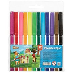 Фломастеры №1 School Шустрики 12 цв 3 упаковки