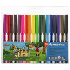 Фломастеры №1 School Шустрики 18 цв 2 упаковки