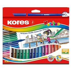 Фломастер 20цв,Kores,вент.колп,29012